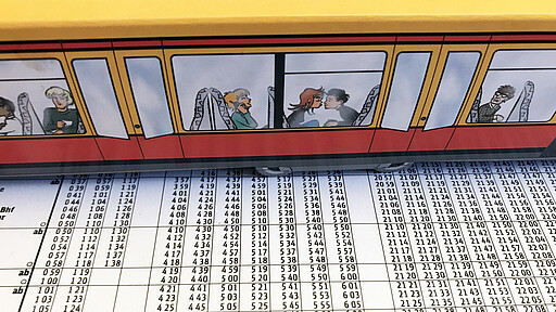 Modell der BR481 Modell der BR481 plus Fahrplan