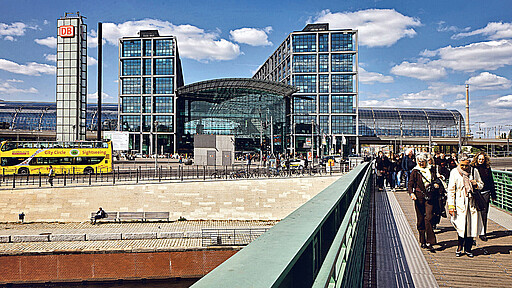 Hauptbahnhof Der gläserne Hauptbahnhof von vorn